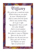 Sample Name Ode Tiffany