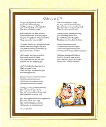 Ode to a G.P (General Practitioner)