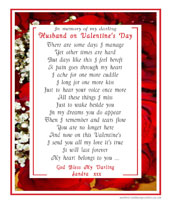 Valentine Memorials - Available in 2017